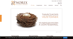 Desktop Screenshot of norex.hu